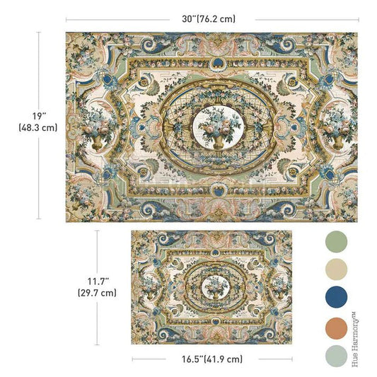 Decoupage Decor Fibre Paper - 2 sheets - Serenade In Blue - Re-Design with Prima - Decoupage - Baillea's Interiors -