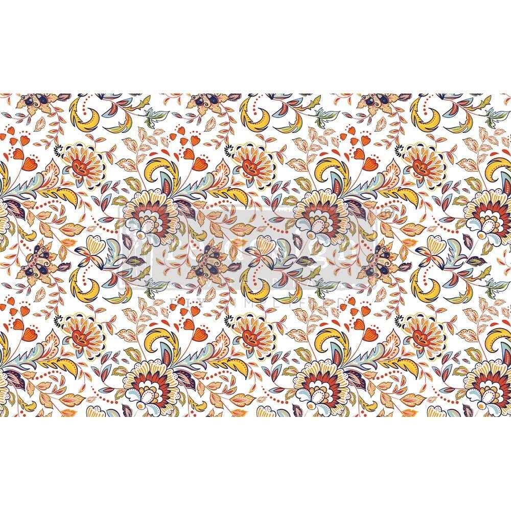 Decoupage Decor Tissue Paper - TANGERINE SPRING - 49.5cm x 76.2cm - Re-Design with Prima - Decoupage - Baillea's Interiors -