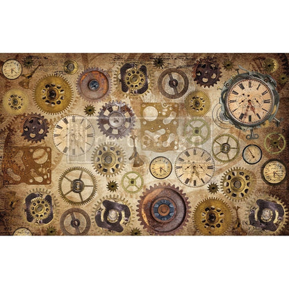 Decoupage Decor Tissue Paper - TIMEWORKS - 19″ X 30″ Re-Design with Prima - Decoupage - Baillea's Interiors -