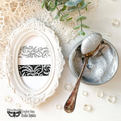 DIAMOND RINGS Jewel Effect Paste, Art Extravagance, Mixed Media - Raised Stencil Medium, 100ml - Chalk Paste - Baillea's Interiors -