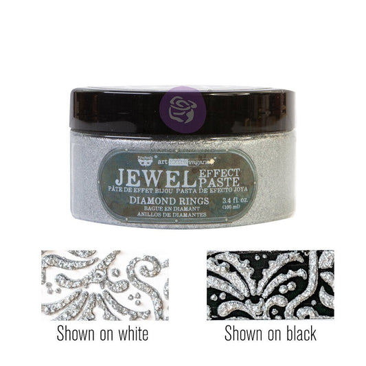 DIAMOND RINGS Jewel Effect Paste, Art Extravagance, Mixed Media - Raised Stencil Medium, 100ml - Chalk Paste - Baillea's Interiors -
