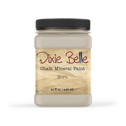 ECRU - Dixie Belle - Beige Chalk Mineral Paint - 118ml/4oz - 236ml/8oz - 473ml/16oz - 96ml/32oz - Paint - Chalk and Mineral - Baillea's Interiors -
