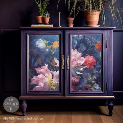 ENCHANTED GARDEN - A1 Fiber Paper for Decoupage - LARGE - 59.4cm x 84.1cm - Re-Design with Prima - Decoupage - Baillea's Interiors -