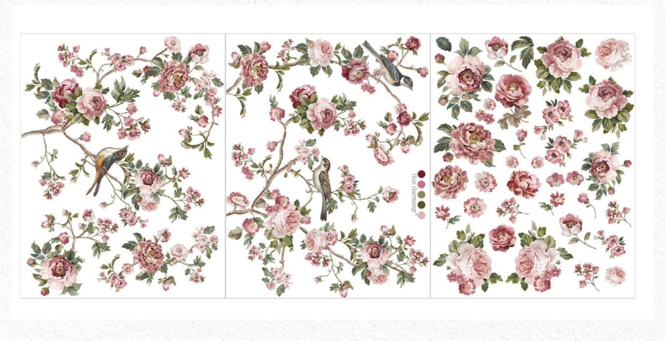 Enchanted Grove - 3 sheets - 21.5cm x 27.9cm each - Redesign Decor Transfer Decal - Furniture Transfer - Baillea's Interiors -