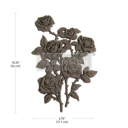 Ethereal Bouquet – 26cm x 17.1cm - Roses Applique Moulding by ReDesign with Prima - Moulding - Baillea's Interiors -