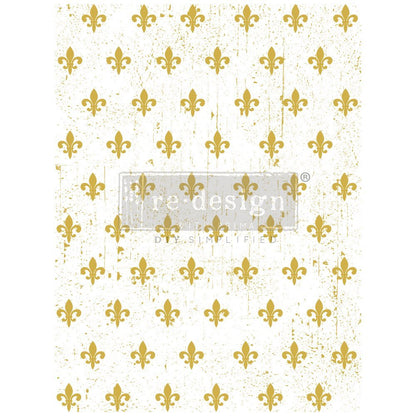 FLEUR DE LIS - 18" x 24" - Redesign Decor Transfer Decal - Furniture Transfer - Baillea's Interiors -