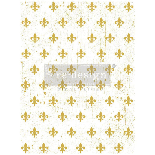 FLEUR DE LIS - 18" x 24" - Redesign Decor Transfer Decal - Furniture Transfer - Baillea's Interiors -