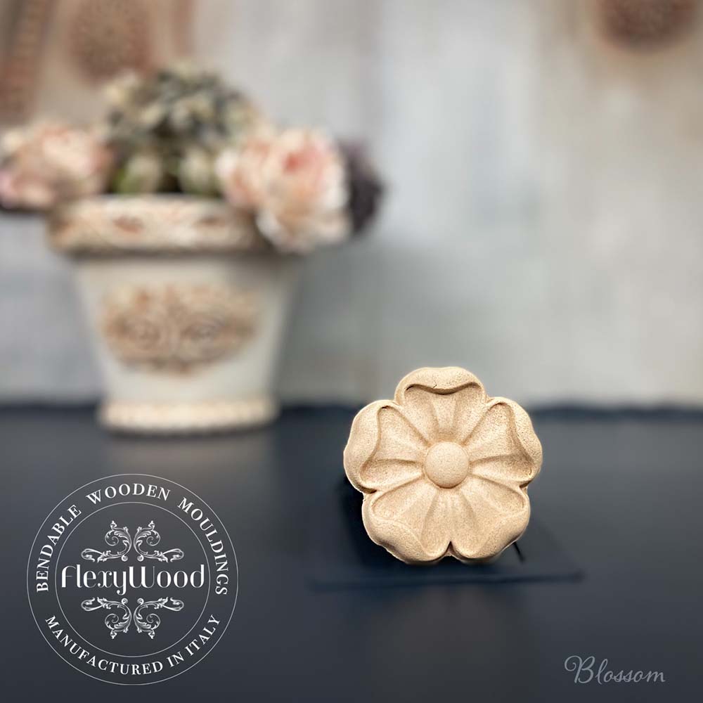 Flexywood - FW188 - Blossom - 6.2cm x 6.2cm - Moulding - Baillea's Interiors -
