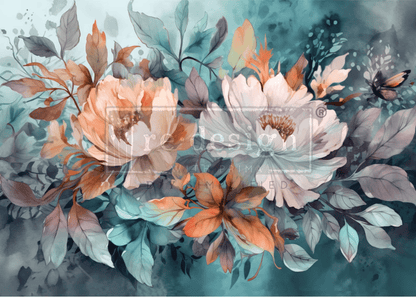 FLORAL DREAM - A1 Rice Paper for Decoupage - LARGE - 59.4cm x 84.1cm - Re-Design with Prima - Decoupage - Baillea's Interiors -