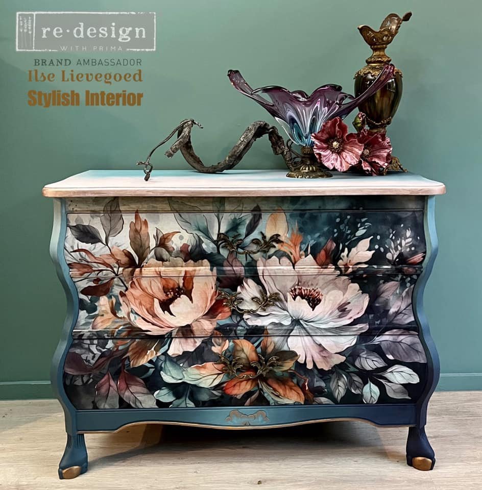 FLORAL DREAM - A1 Rice Paper for Decoupage - LARGE - 59.4cm x 84.1cm - Re-Design with Prima - Decoupage - Baillea's Interiors -