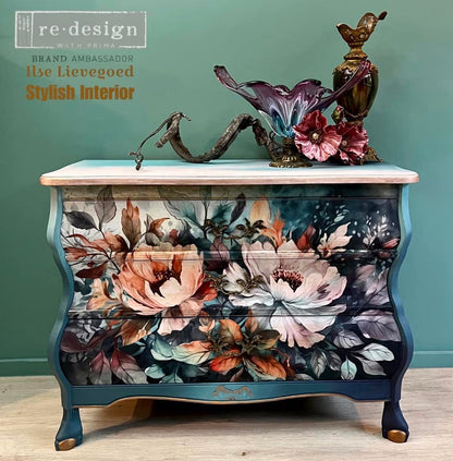 FLORAL DREAM - A1 Rice Paper for Decoupage - LARGE - 59.4cm x 84.1cm - Re-Design with Prima - Decoupage - Baillea's Interiors -