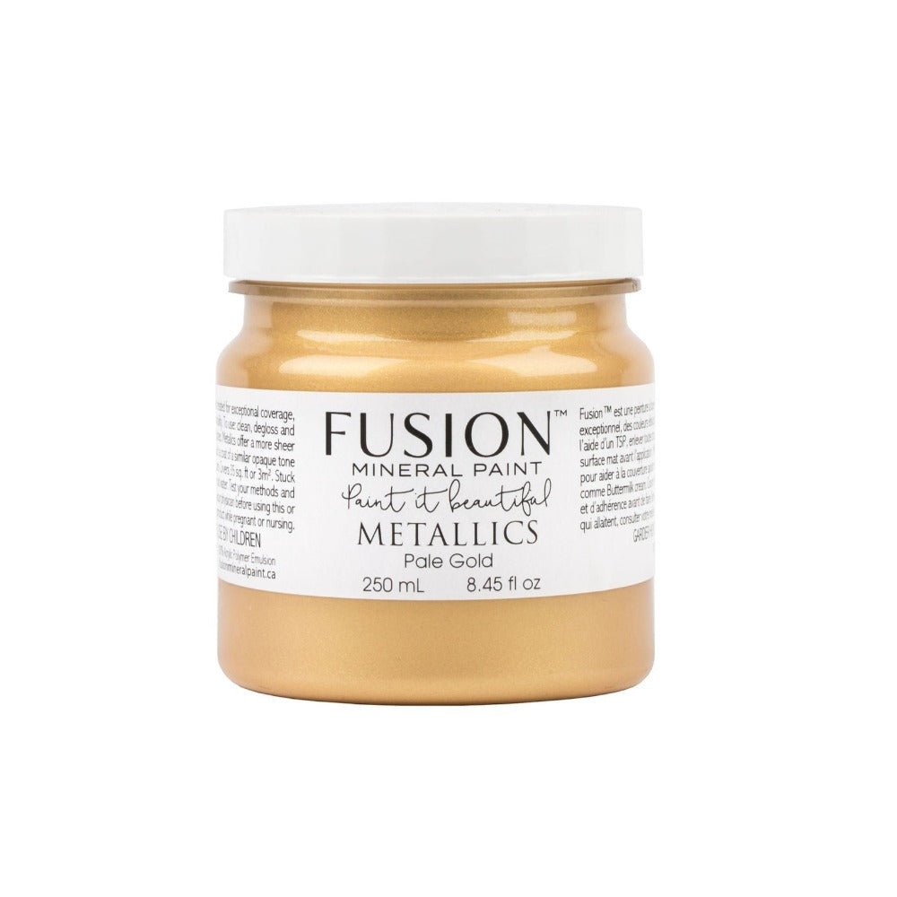 Fusion Metallics - PALE GOLD - 37ml/250ml - Paint - Metallic - Baillea's Interiors -