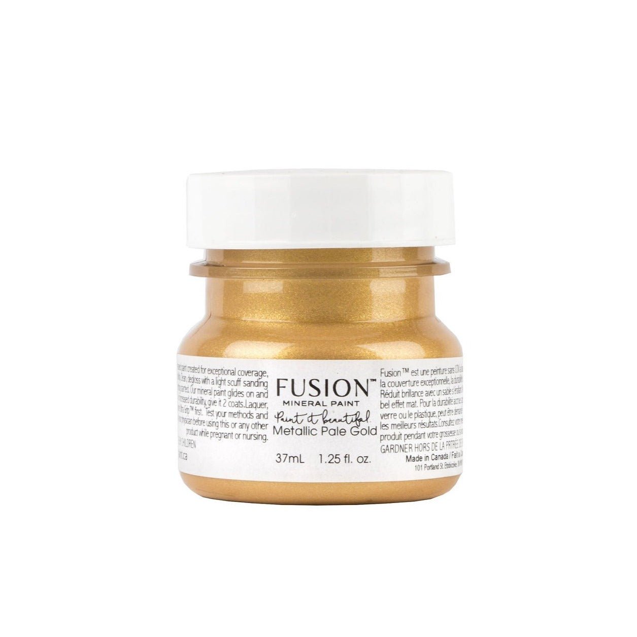 Fusion Metallics - PALE GOLD - 37ml/250ml - Paint - Metallic - Baillea's Interiors -