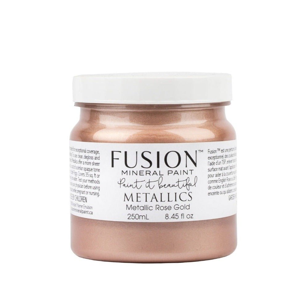 Fusion Metallics - ROSE GOLD - 37ml/250ml - Paint - Metallic - Baillea's Interiors -