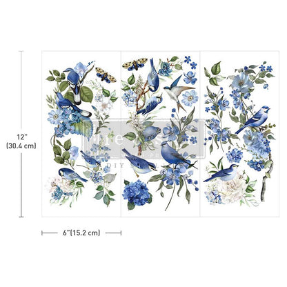 Garden Whispers - 3 sheets - 15cm x 30cm each - Redesign Decor Transfer Decal - Furniture Transfer - Baillea's Interiors -