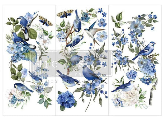 Garden Whispers - 3 sheets - 15cm x 30cm each - Redesign Decor Transfer Decal - Furniture Transfer - Baillea's Interiors -