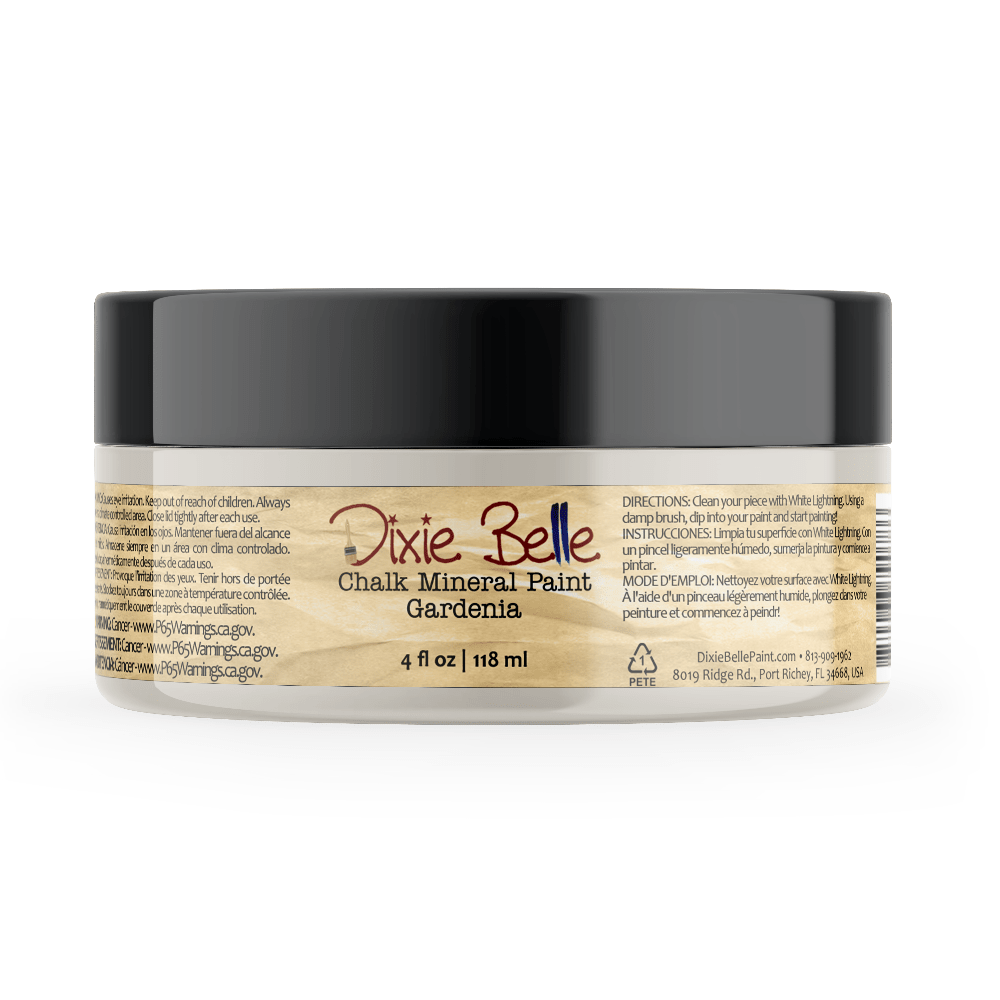 GARDENIA- Dixie Belle - Warm White Chalk Mineral Paint - 118ml/4oz - 236ml/8oz - 473ml/16oz - 96ml/32oz - Paint - Chalk and Mineral - Baillea's Interiors -