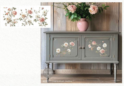 Gentle Symphony - 3 sheets - 21.5cm x 27.9cm each - Redesign Decor Transfer Decal - Furniture Transfer - Baillea's Interiors -