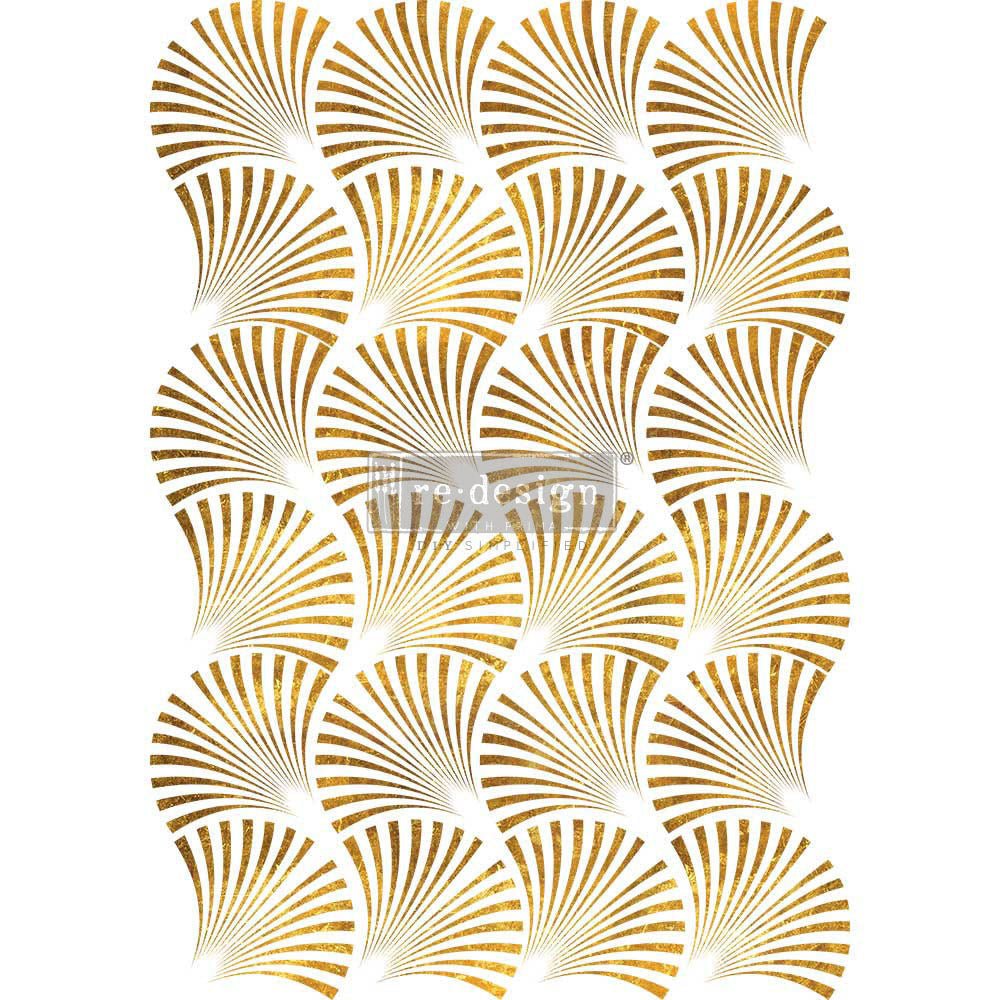 GEO WAVE - 24" x 35" - Re-design With Prima Furniture Decor Transfer - Furniture Transfer - Baillea's Interiors -