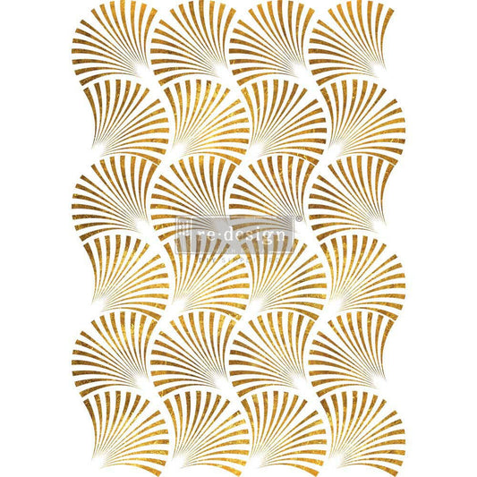 GEO WAVE - 24" x 35" - Re-design With Prima Furniture Decor Transfer - Furniture Transfer - Baillea's Interiors -
