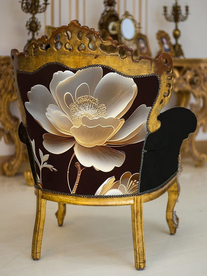 Golden Bloom I - Mint by Michelle Decoupage Paper - A3 and A1 sizes - Decoupage - Baillea's Interiors -