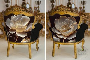Golden Bloom II - Mint by Michelle Decoupage Paper - A3 and A1 sizes - Decoupage - Baillea's Interiors -