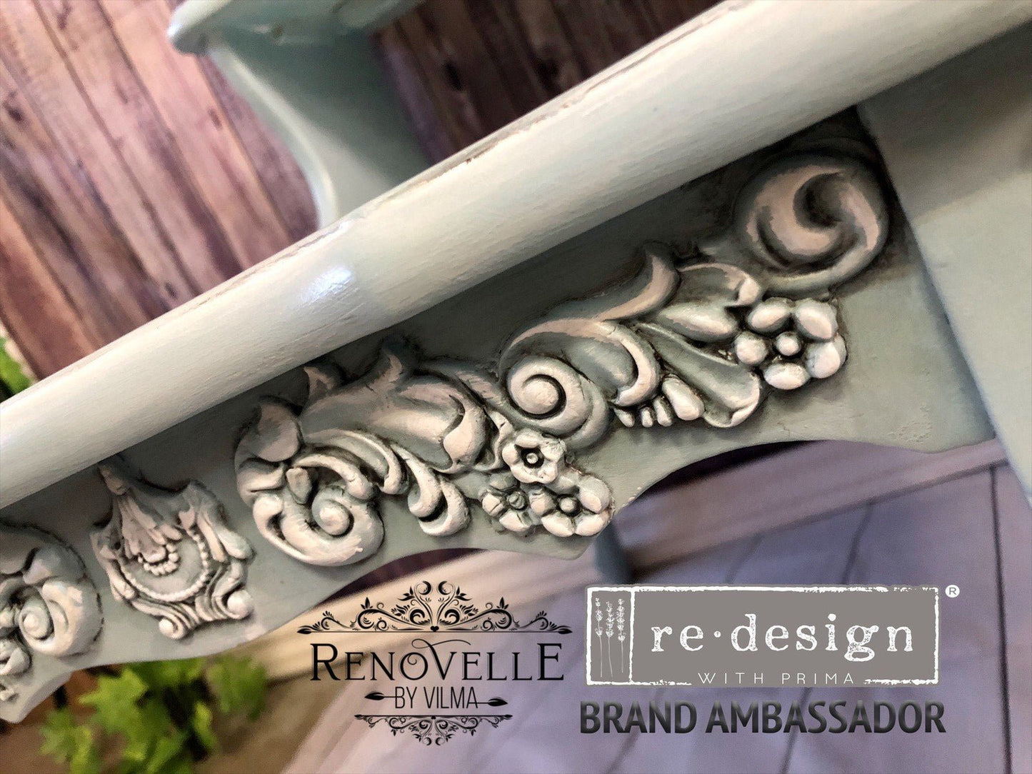 Groeneville Crest Decor Mould Re-Design with Prima 5" x 8" - Moulds - Baillea's Interiors -