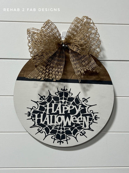 HAPPY HALLOWEEN 4 Part Stencils 17.78cm x 22.86cm each by Belles and Whistles - Stencil - Baillea's Interiors -