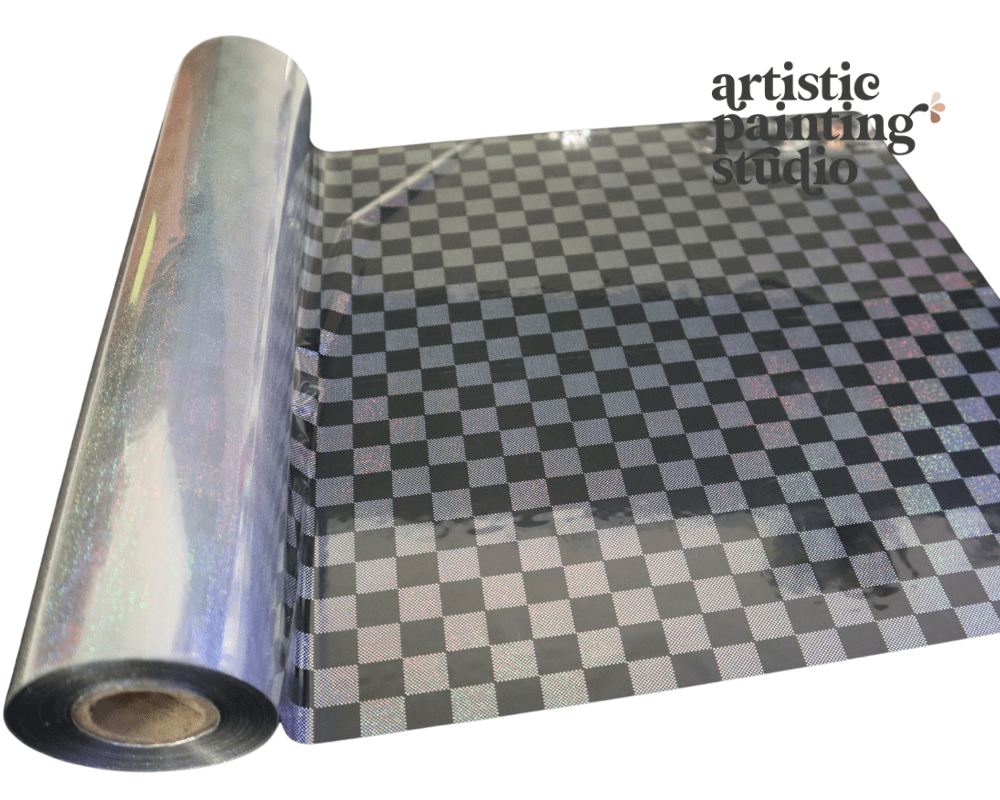HARLEY HOLOGRAM (Transparent) - Rub On Metallic Foil by APS - Textile Friendly - Foils - Baillea's Interiors -