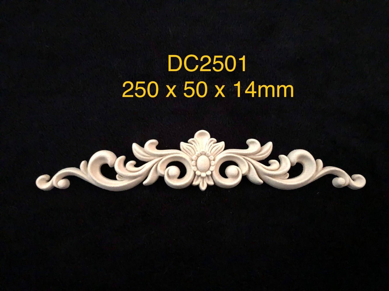 Heat Bendable Wood Applique Pediment From Decocurve - DC2501 - Moulding - Baillea's Interiors -