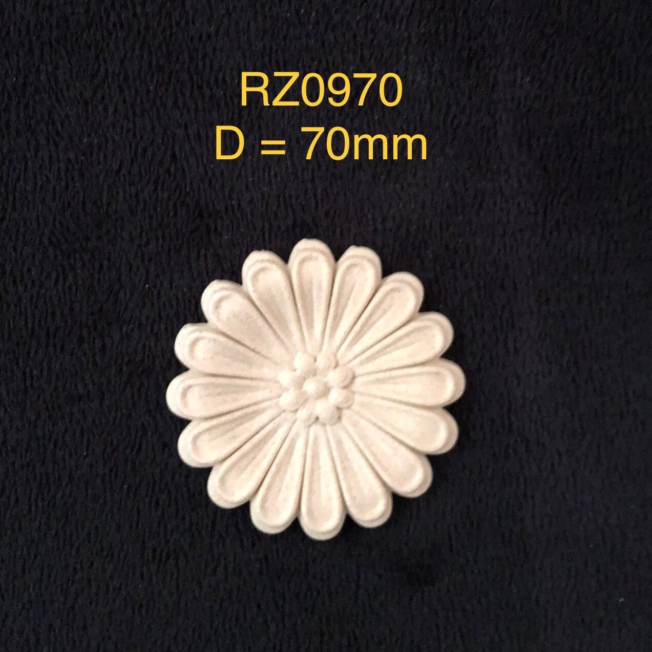 Heat Bendable Wood Pediments From Decocurve - Flower - Moulding - Baillea's Interiors -