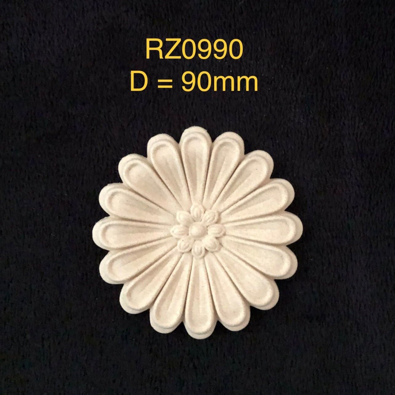Heat Bendable Wood Pediments From Decocurve - Flower - Moulding - Baillea's Interiors -