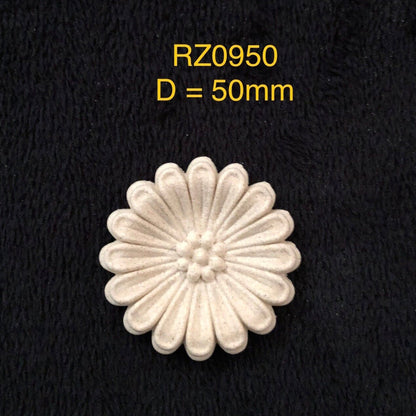 Heat Bendable Wood Pediments From Decocurve - Flower - Moulding - Baillea's Interiors -