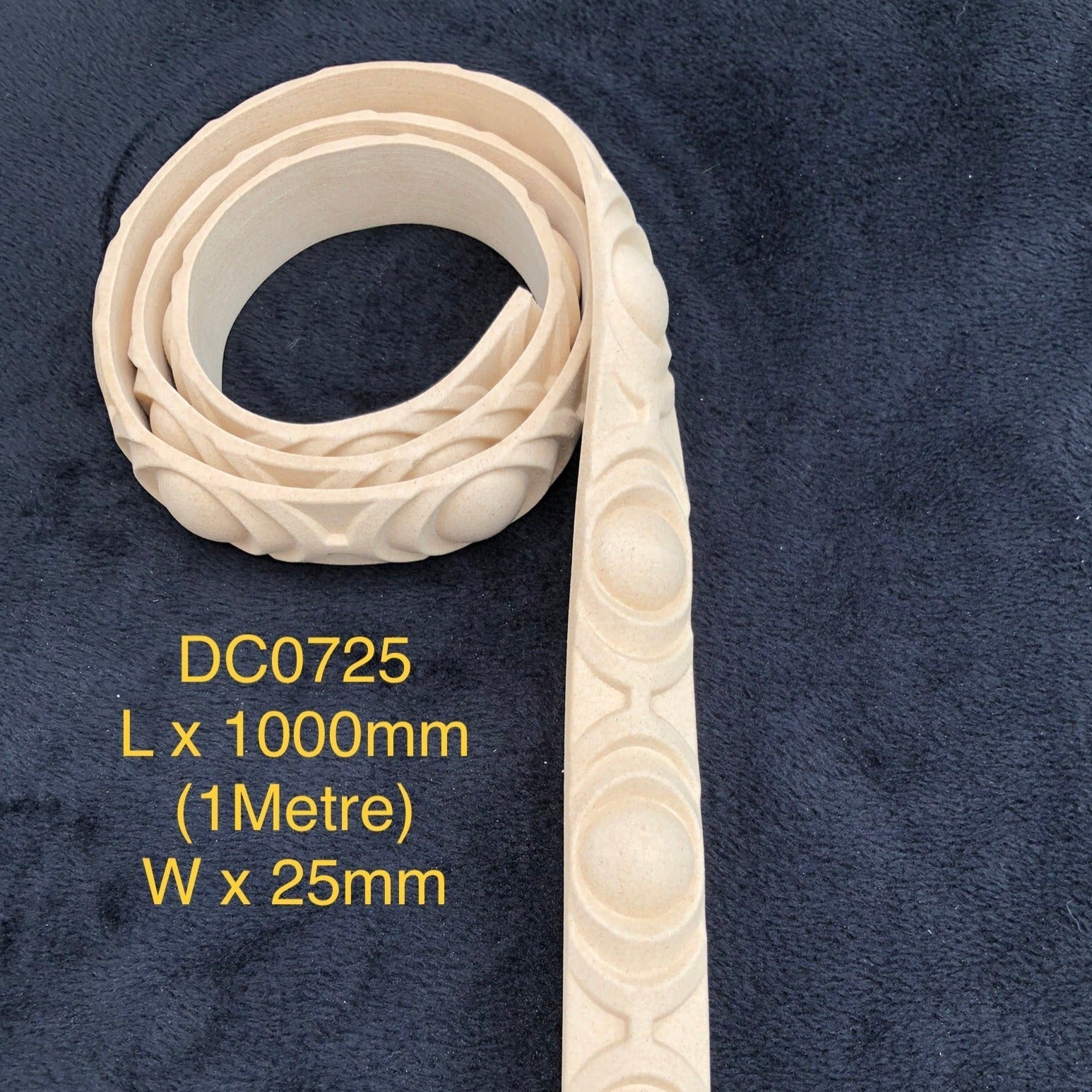 Heat Bendable Wood Trims From Decocurve - 1 Metre - DC0725 25mm - Moulding - Baillea's Interiors -
