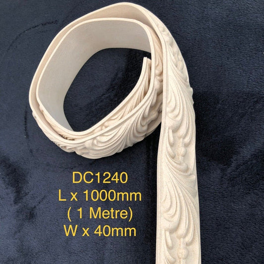 Heat Bendable Wood Trims From Decocurve - 1 Metre - DC1240 40mm - Moulding - Baillea's Interiors -