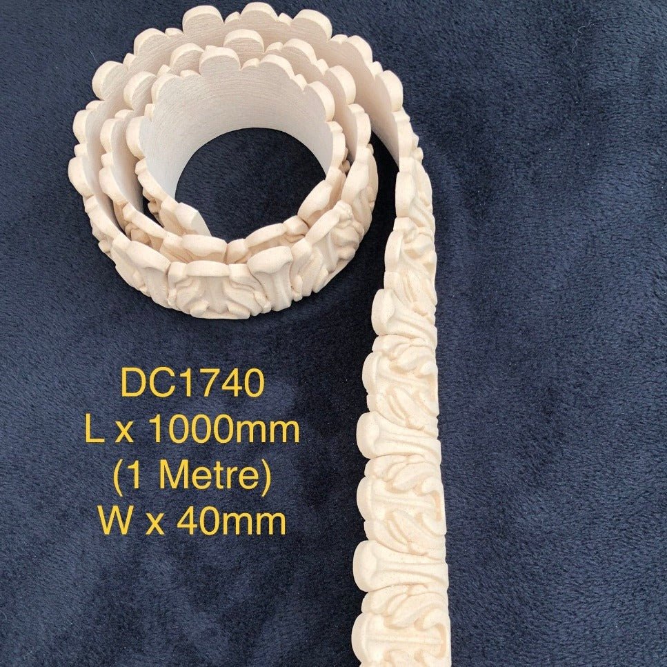 Heat Bendable Wood Trims From Decocurve - 1 Metre - DC1740 40mm - Moulding - Baillea's Interiors -