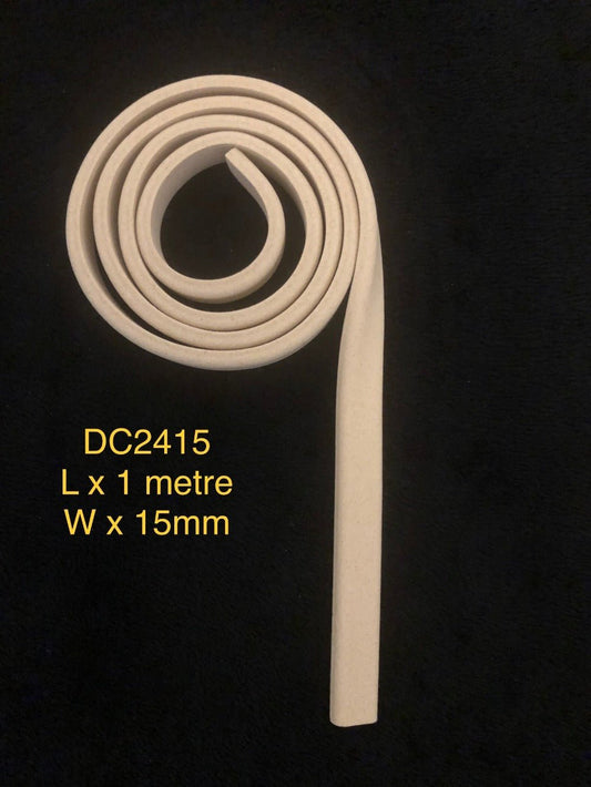Heat Bendable Wood Trims From Decocurve - 1 Metre DC2415 15mm - Moulding - Baillea's Interiors -