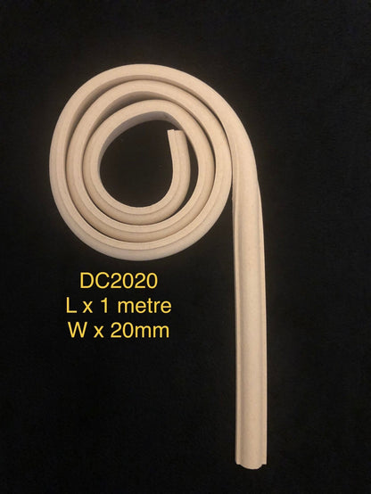 Heat Bendable Wood Trims From Decocurve - DC 2010 10mm, DC2015 15mm, DC2020 20mm - Moulding - Baillea's Interiors -