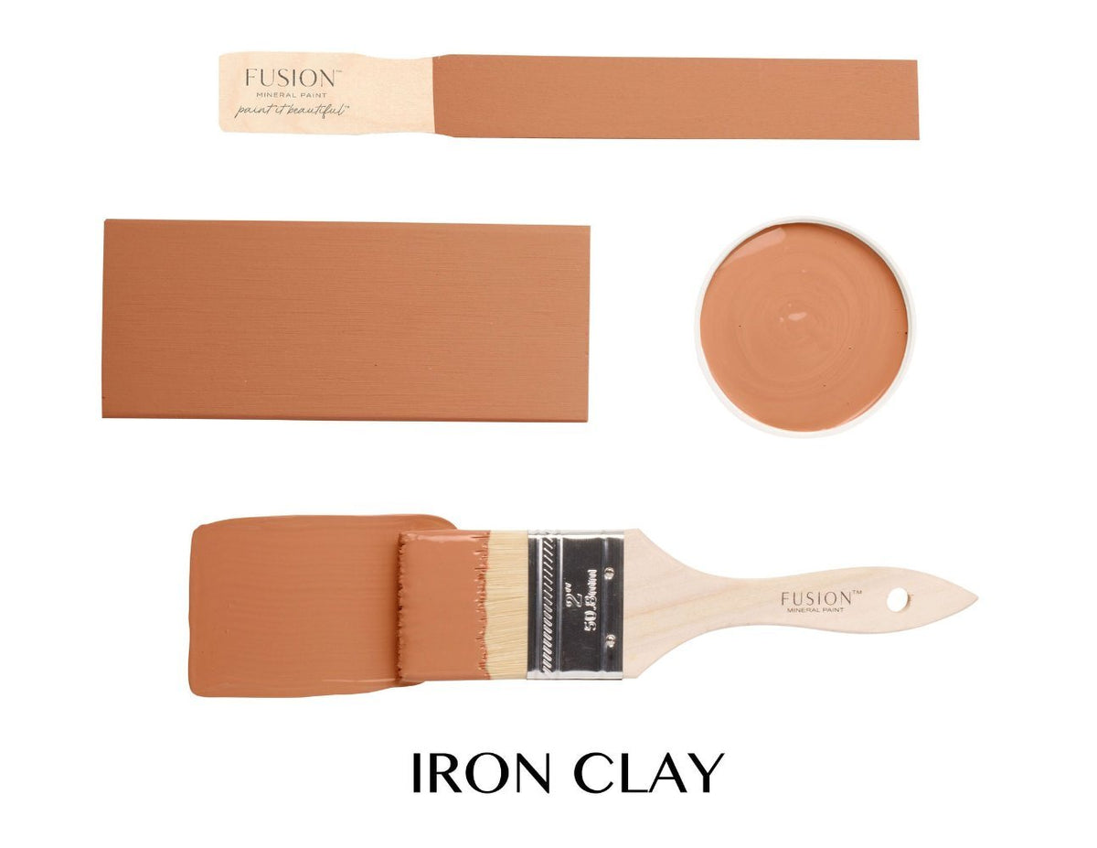 IRON CLAY- Fusion Mineral Paint - 37ml, 500ml - Paint - All In One - Baillea's Interiors -