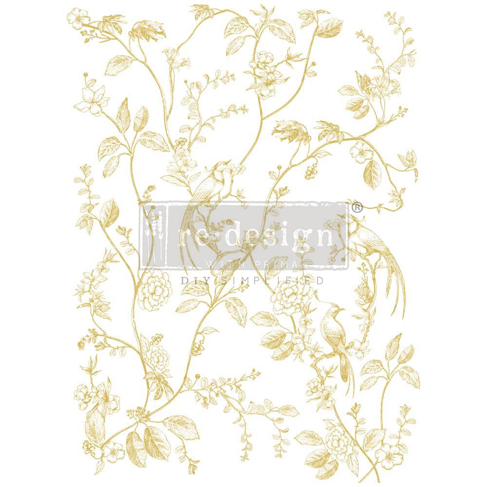KACHA A Bird Song - 18" x 24" - Redesign Decor Transfer Decal - Furniture Transfer - Baillea's Interiors -