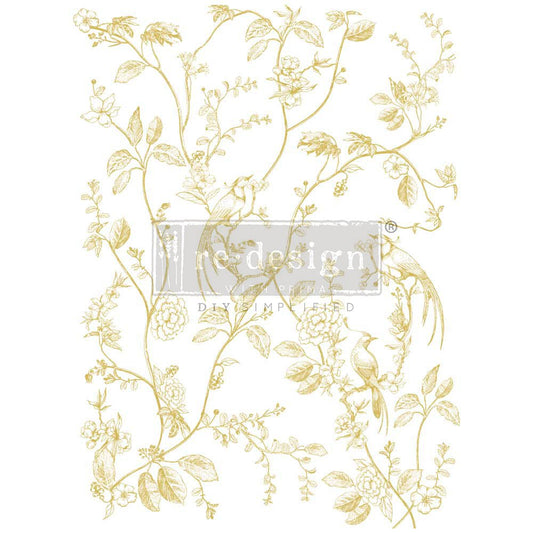 KACHA A Bird Song - 18" x 24" - Redesign Decor Transfer Decal - Furniture Transfer - Baillea's Interiors -