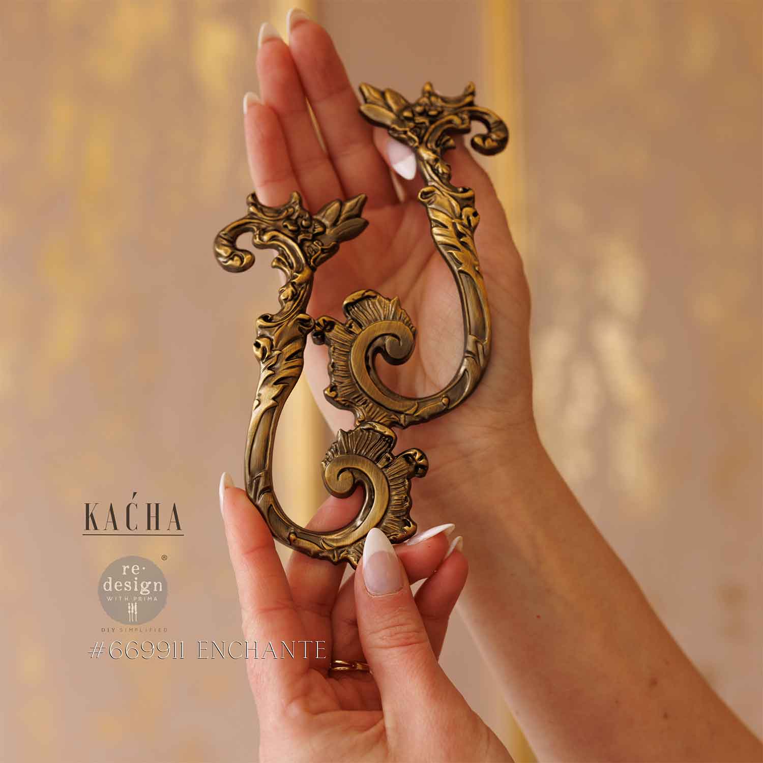 Kacha - Enchante Metal Handle Door Pulls - 2 pk - ReDesign with Prima - Hardware - Baillea's Interiors -