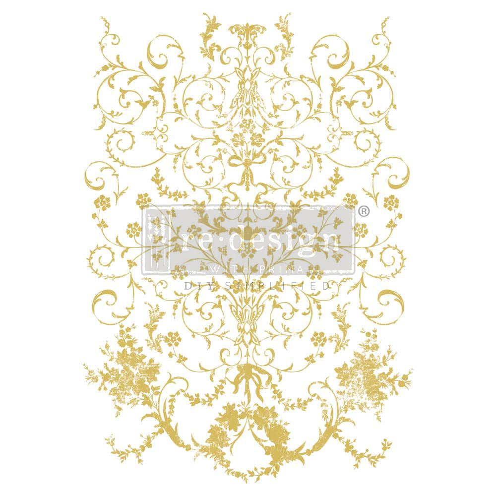 KACHA MANOR SWIRLS - 18" x 24" - Redesign Decor Transfer Decal - Furniture Transfer - Baillea's Interiors -