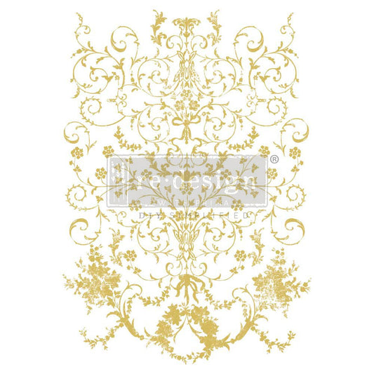 KACHA MANOR SWIRLS - 18" x 24" - Redesign Decor Transfer Decal - Furniture Transfer - Baillea's Interiors -