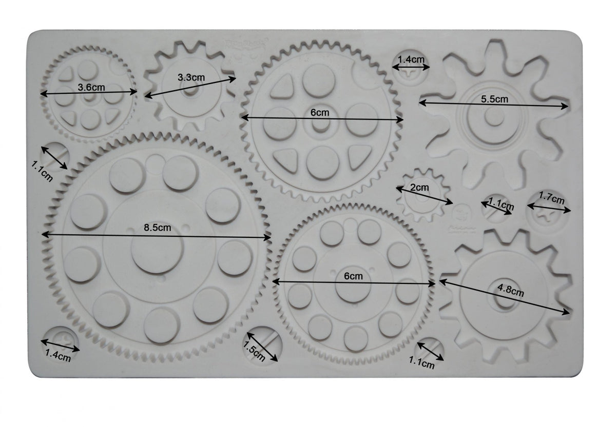 MACHINE PARTS Decor Mould Re-Design with Prima 5" x 8" - Moulds - Baillea's Interiors -