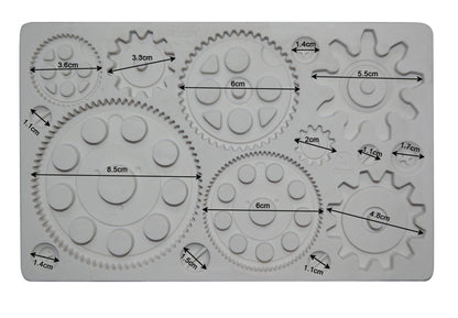 MACHINE PARTS Decor Mould Re-Design with Prima 5" x 8" - Moulds - Baillea's Interiors -