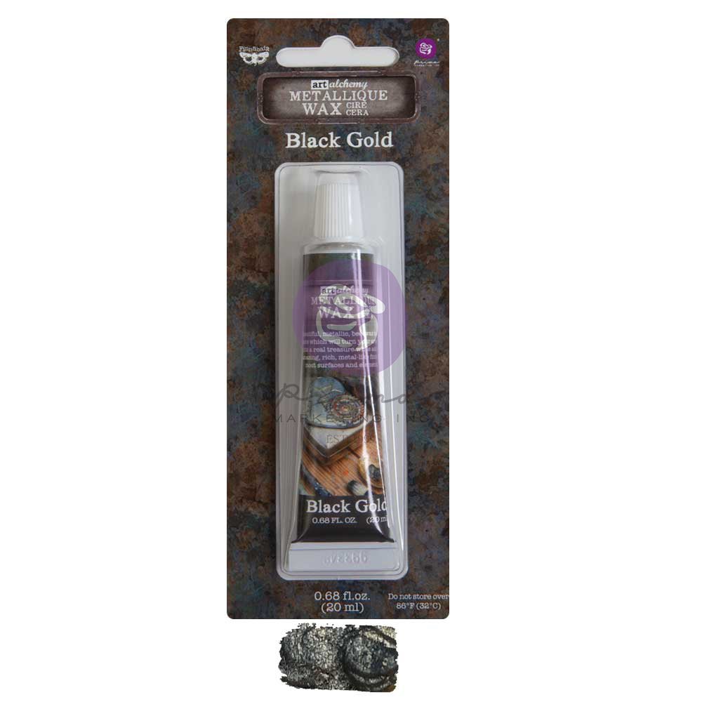 Metallique Decor Wax - BLACK GOLD - Art Alchemy 20ml - Gilding Waxes - Baillea's Interiors -