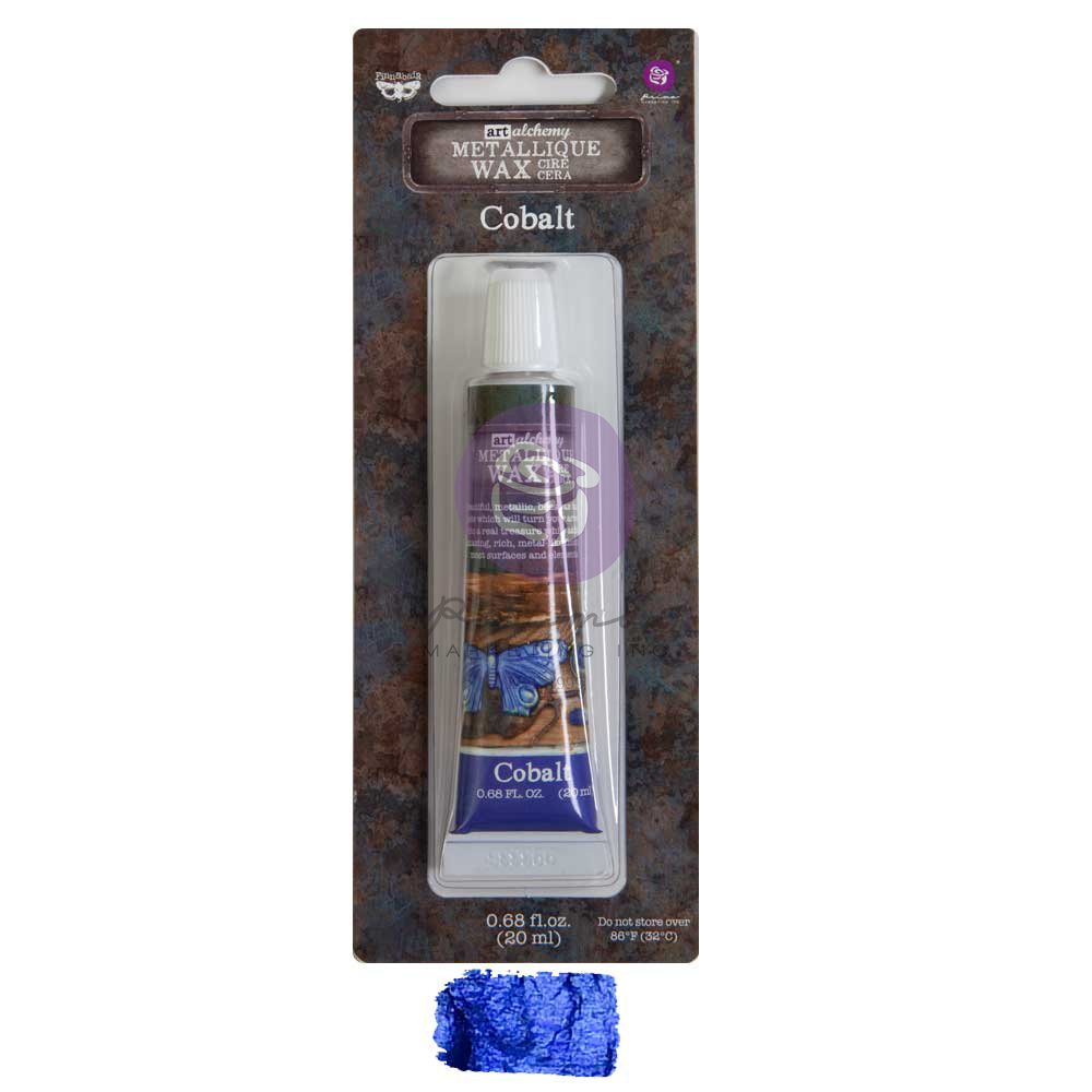 Metallique Decor Wax - Cobalt- Art Alchemy 20ml - Gilding Waxes - Baillea's Interiors -