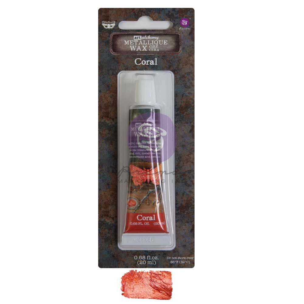 Metallique Decor Wax - Coral - Art Alchemy 20ml - Gilding Waxes - Baillea's Interiors -