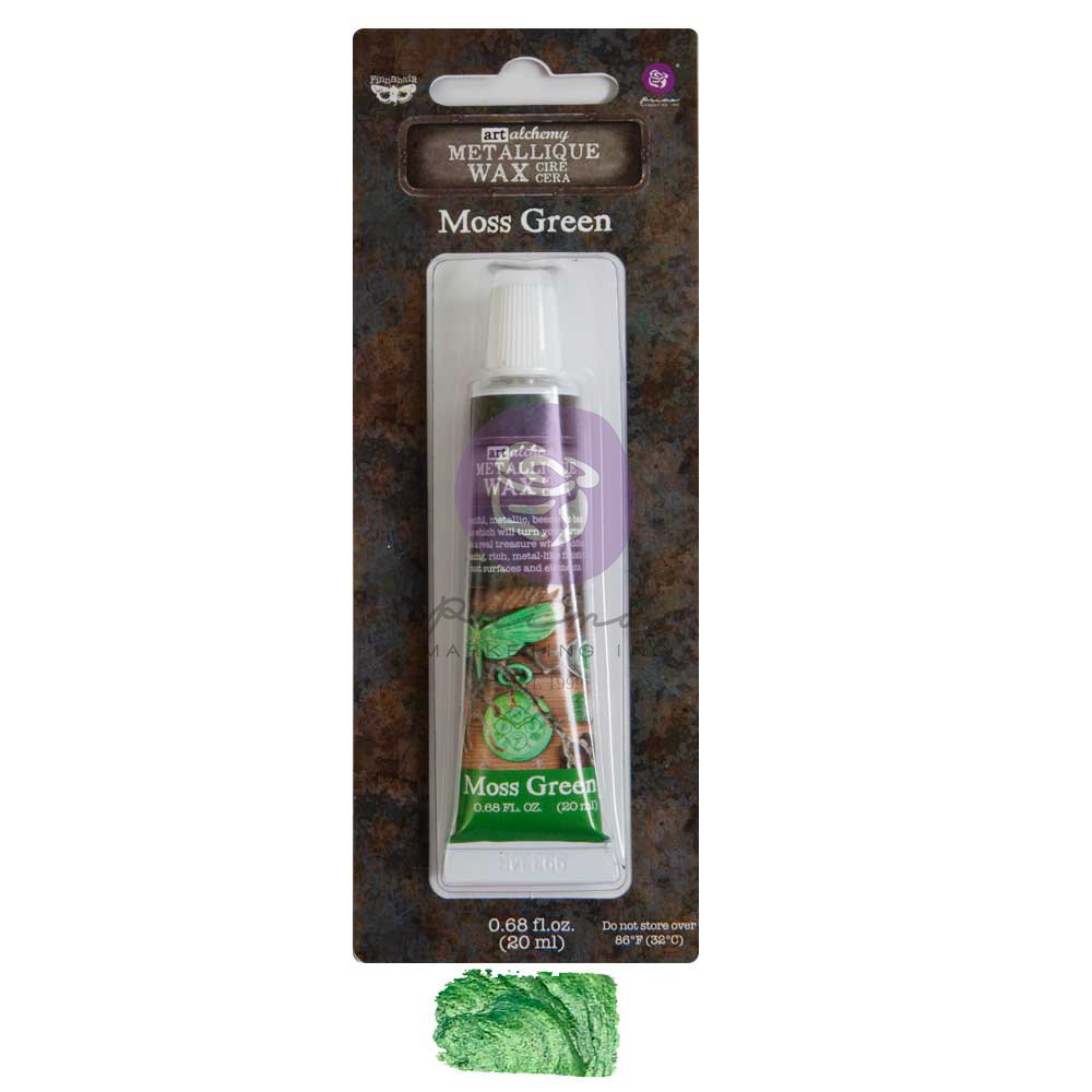 Metallique Decor Wax - Moss Green - Art Alchemy 20ml - Gilding Waxes - Baillea's Interiors -